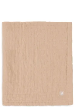 Musselin Decke Wiege 'Jacquard' Biscuit 100 x 75 cm