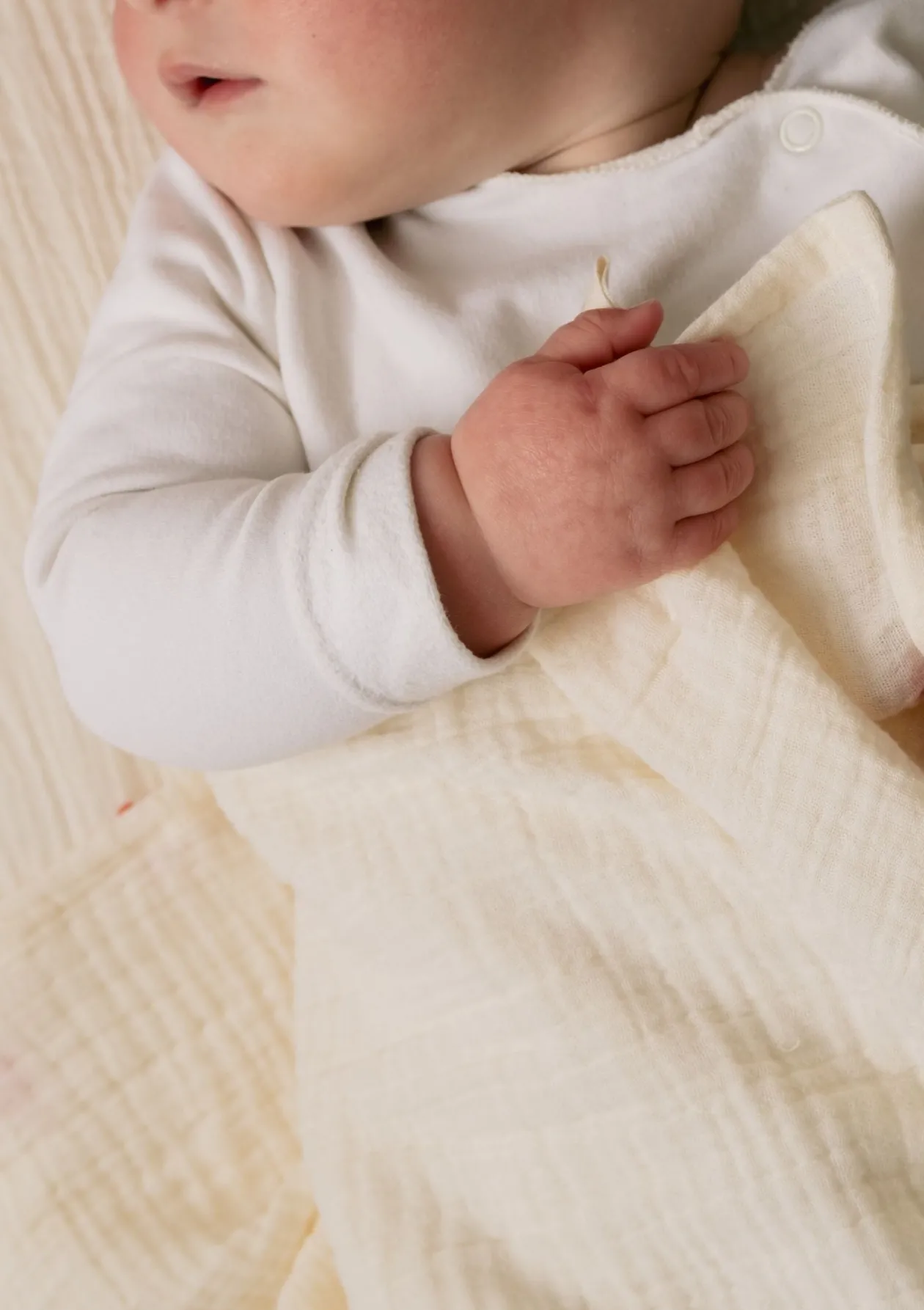 Musselin Mulltuch 'Swaddle Uni Medium' Natural 70 x 70 cm