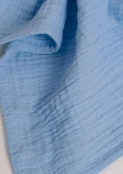 Musselin Mulltuch 'Swaddle Uni Medium' Light Blue 70 x 70 cm