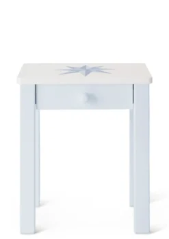 Nachttisch hellblau handbemalt