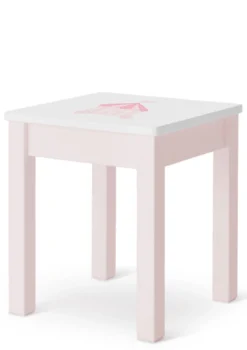 Nachttisch rosa handbemalt