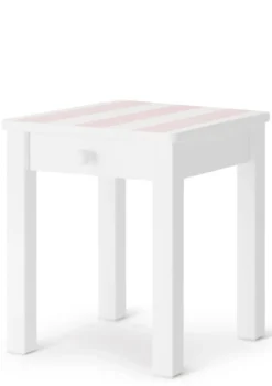 Nachttisch weiß handbemalt