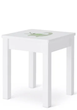 Nachttisch weiß handbemalt