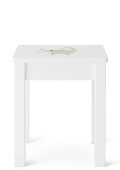 Nachttisch weiß handbemalt