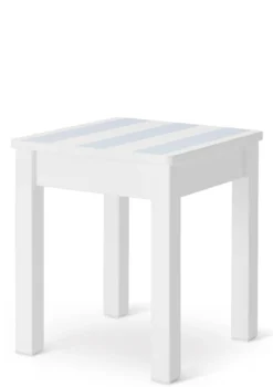 Nachttisch weiß handbemalt