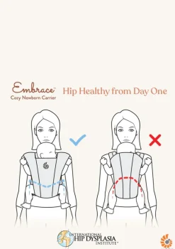 Neugeborenentrage 'Embrace' Soft Air Mesh Blue