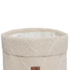 Pflegekörbchen 'Check Knit' Oatmeal