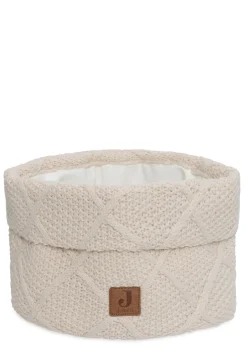 Pflegekörbchen 'Check Knit' Oatmeal