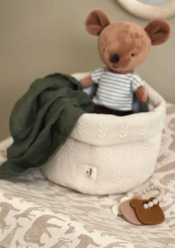 Pflegekörbchen 'Grain Knit' Oatmeal