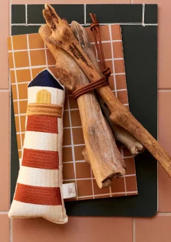 Rassel Leuchtturm 'Klint' off-white/bunt