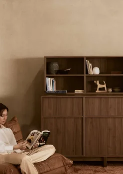 Regalaufsatz für Kommode XL 'Kyo' Walnut