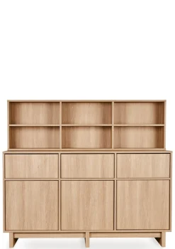 Regalaufsatz für Kommode XL 'Kyo' Honey Ash