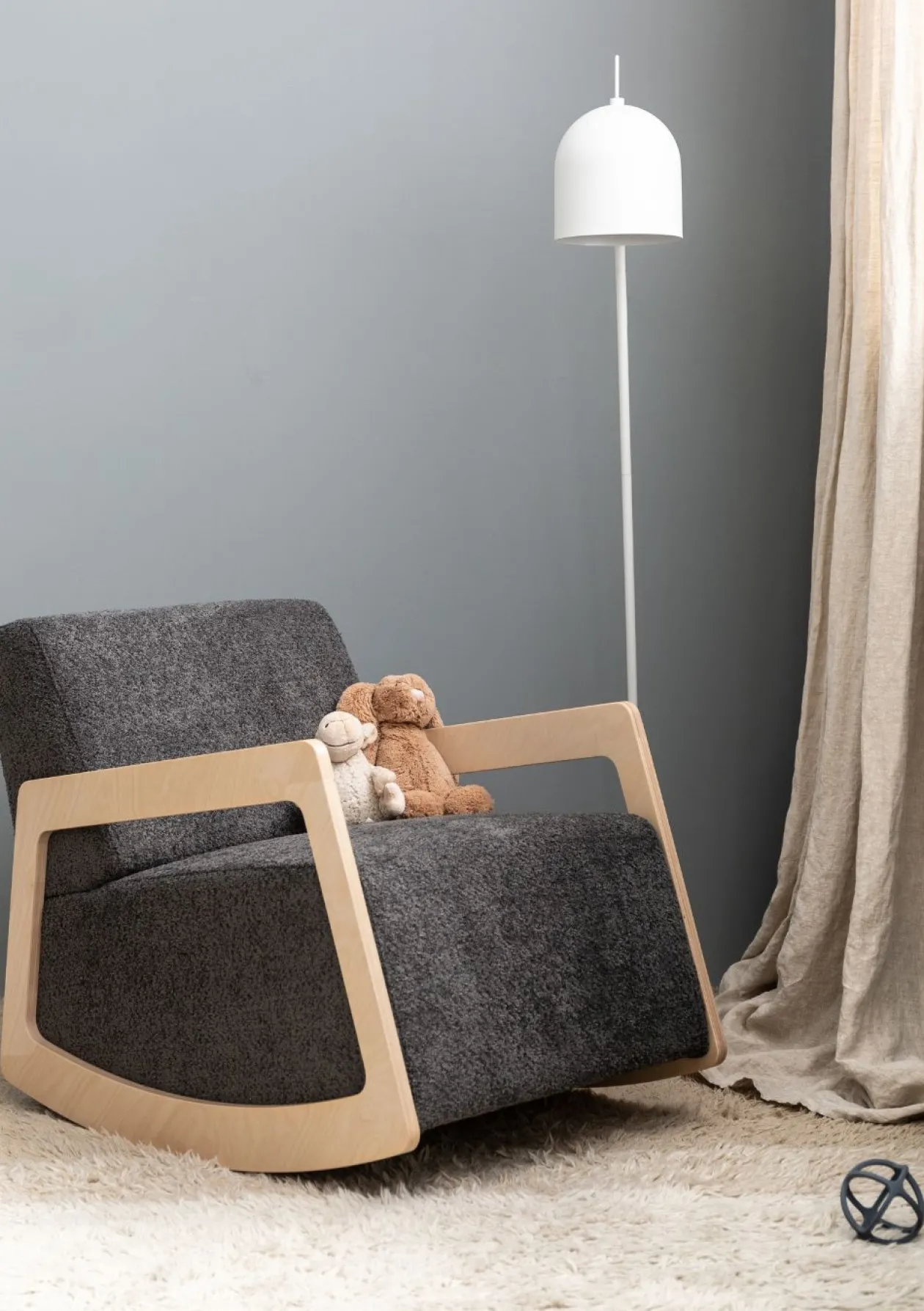 Schaukelsessel Dark Grey