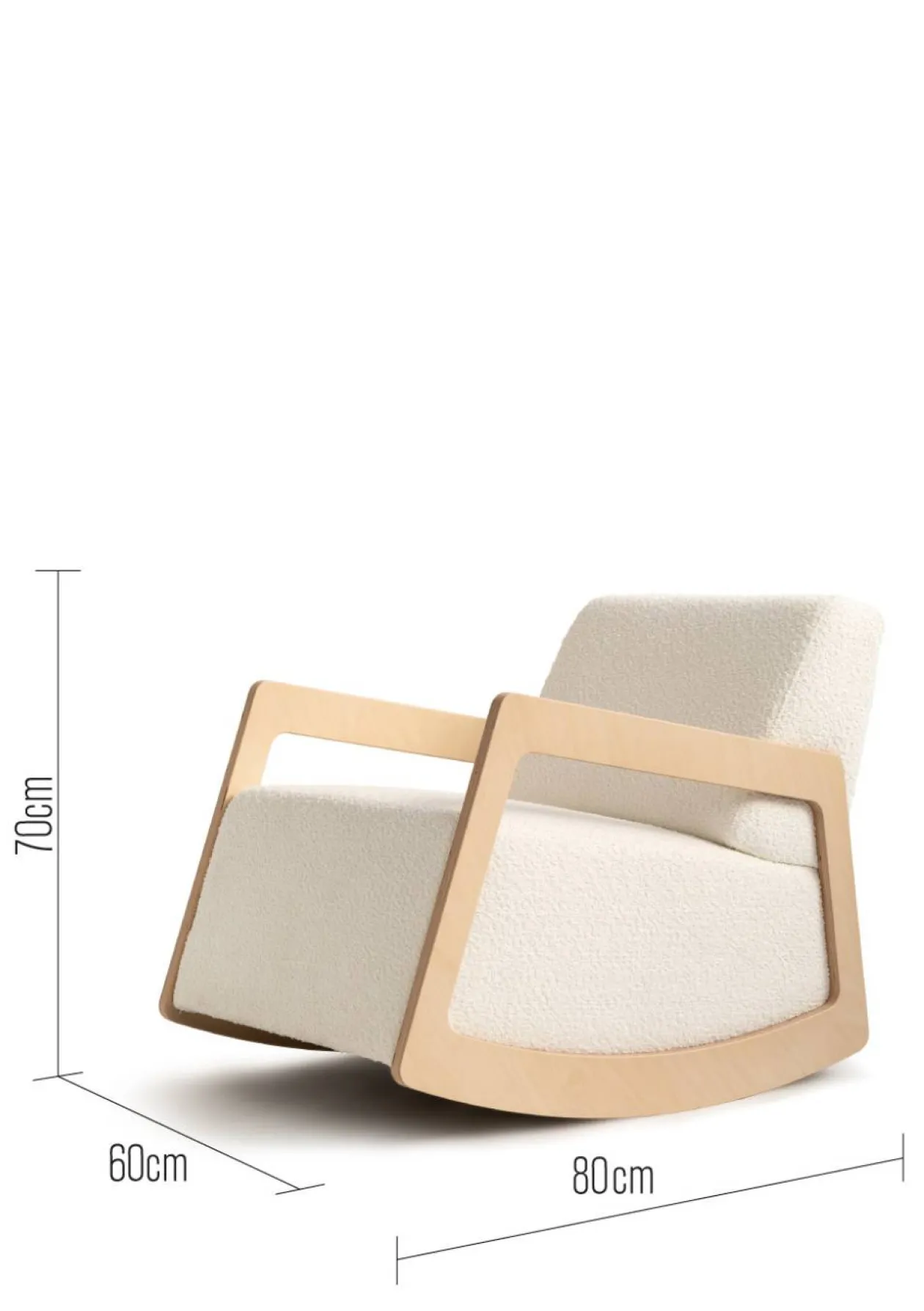 Schaukelsessel Dark Grey