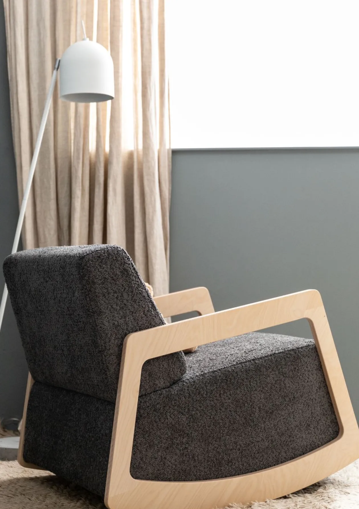 Schaukelsessel Dark Grey