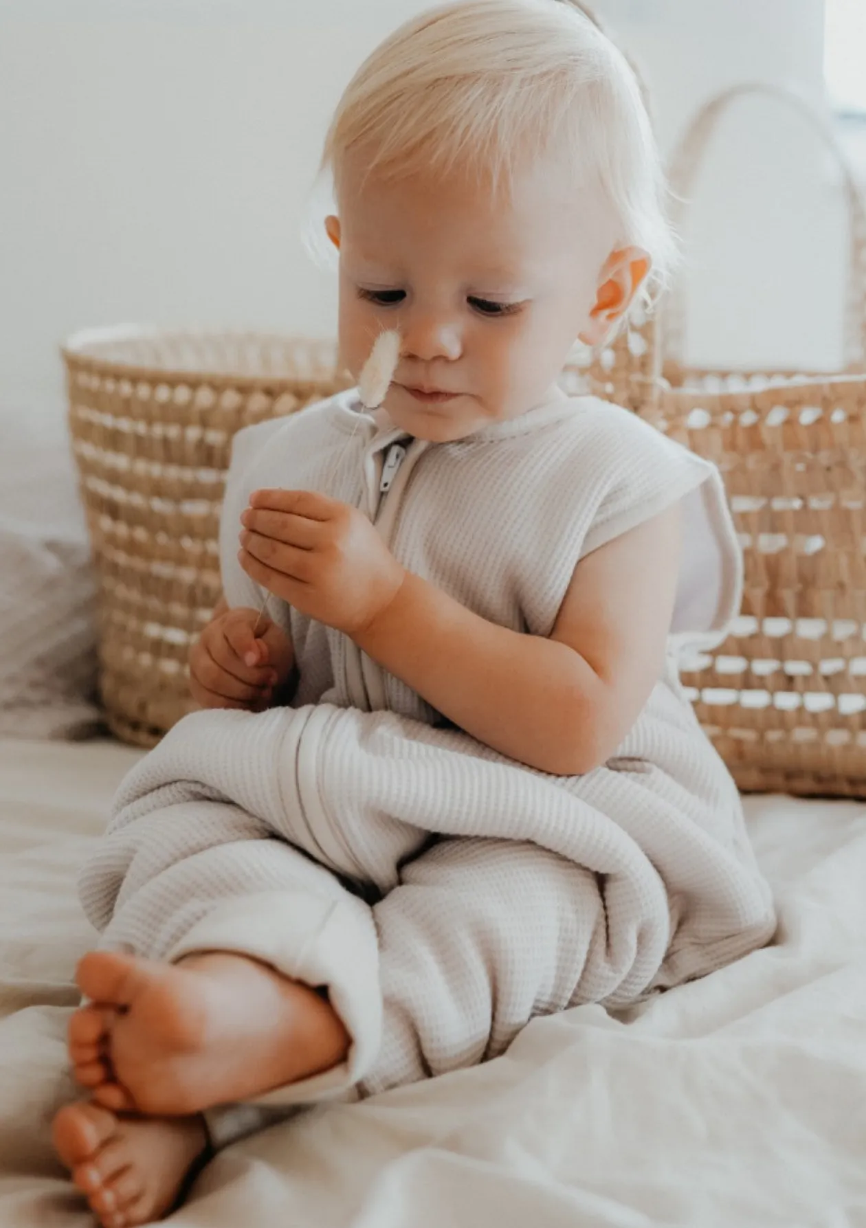 Schlafsack mit Umschlag-Fuß TOG 2,5 Essential Beige