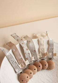 Schnullerband Vogel Off-White