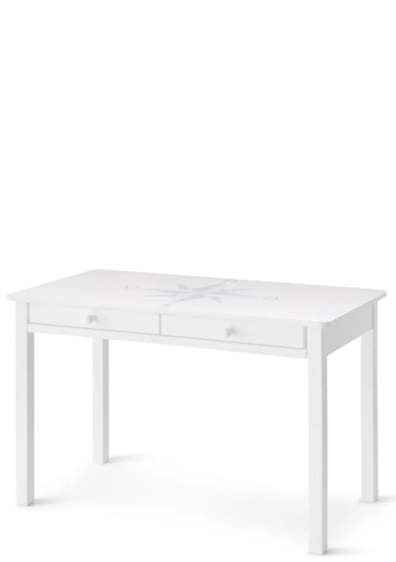 Schreibtisch hoch weiß handbemalt