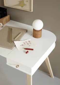 Schreibtisch 'Wood' 72,6 cm Weiß/Eiche