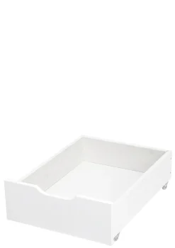 Schublade auf Rädern weiß