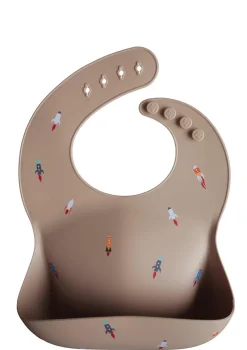 Silikon Lätzchen Rocket Ship