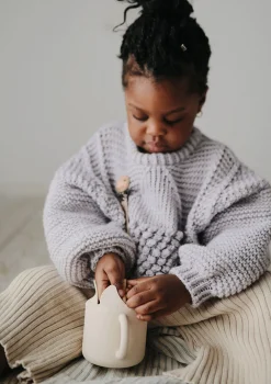 Silikon Snackbecher Pink Flowers