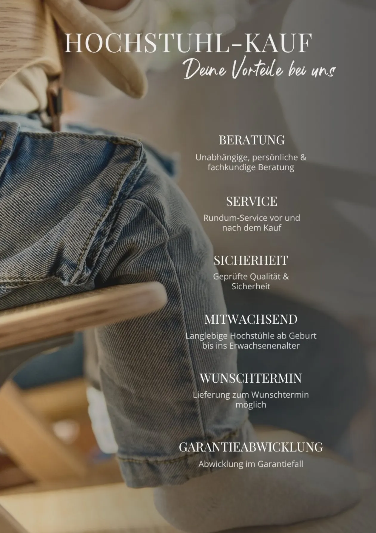 Sitzkissen für Hochstuhl Mocca