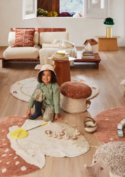 Sitzkissen 'Hedgehog' Brown