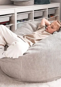 Sitzsack Cord Koala Grau