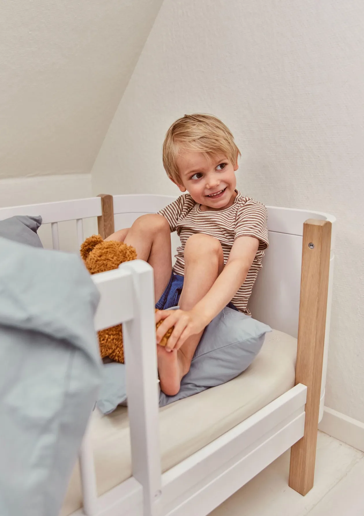 Spannbettlaken 'Bea' für 'Mini+ Junior' Pure Nature