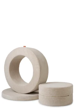 Spiel-Element 'Donut' Cord Creme Beige