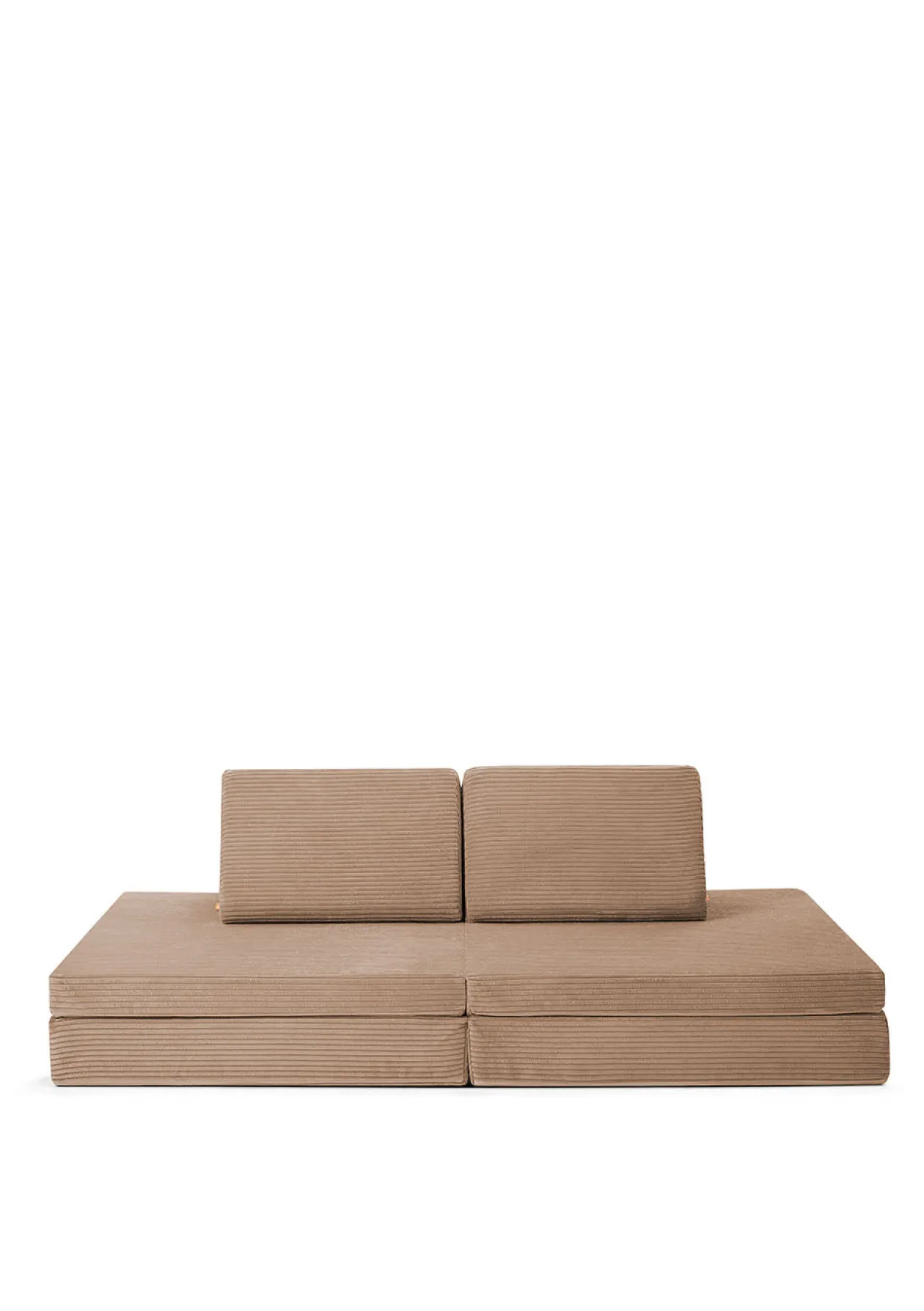 Spielsofa Cord Karamell Beige