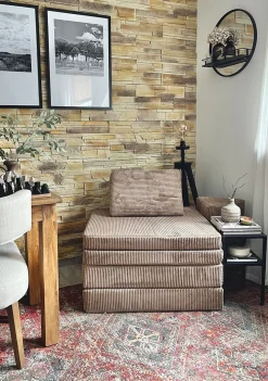 Spielsofa Cord Karamell Beige