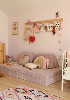 Spielsofa Cord Kirschblüte Rosa