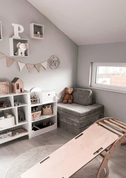 Spielsofa Cord Koala Grau