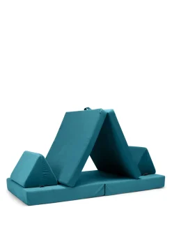 Spielsofa Velours Dino Türkis