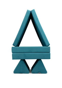 Spielsofa Velours Dino Türkis