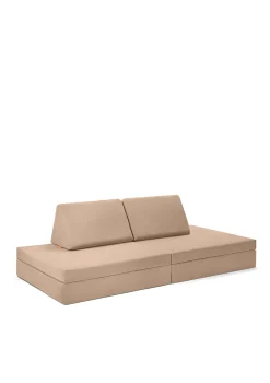 Spielsofa Velours Erdnuss Beige