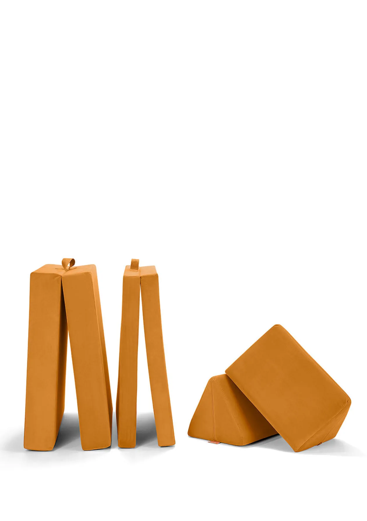 Spielsofa Velours Honig Gelb