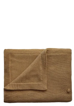 Strick-Babydecke 'Dots Mustard Melange'