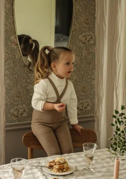 Strumpfhose mit Trägern ohne Fuß peanut blend