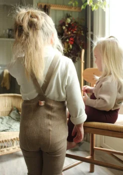 Strumpfhose mit Trägern ohne Fuß peanut blend