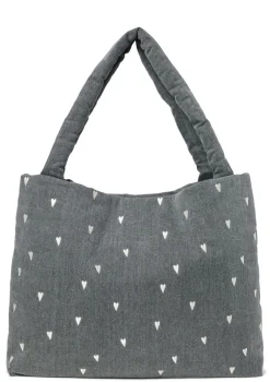 Tasche 'Grey Denim Mom-Bag' Hearts