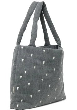 Tasche 'Grey Denim Mom-Bag' Hearts