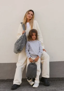 Tasche 'Grey Denim Mom-Bag' Hearts