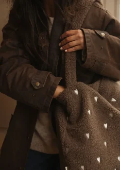 Tasche 'Teddy Mom-Bag' Brown Hearts