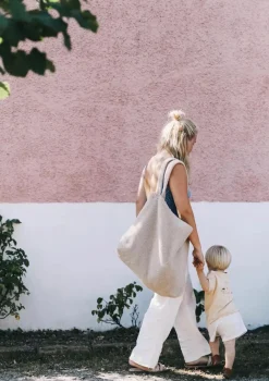 Tasche 'Teddy Mom-Bag' Ecru