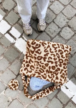 Tasche 'Teddy Mom-Bag' Leopard Ecru