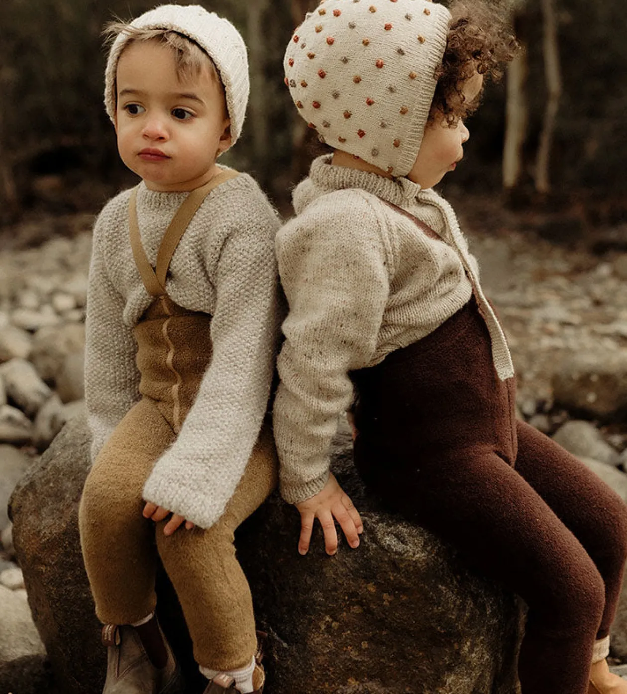 Teddy-Strumpfhose mit Trägern ohne Fuß Acorn Brown