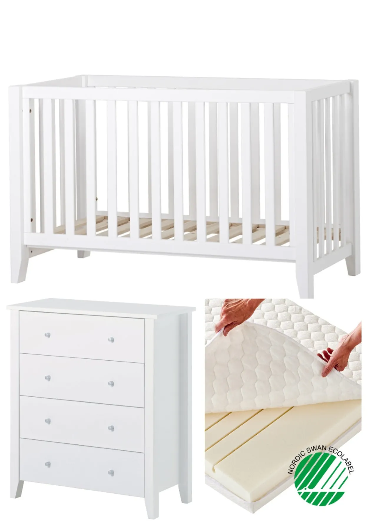3-teiliges Babyzimmer-Set 'ANTON & CHRISTIAN'
